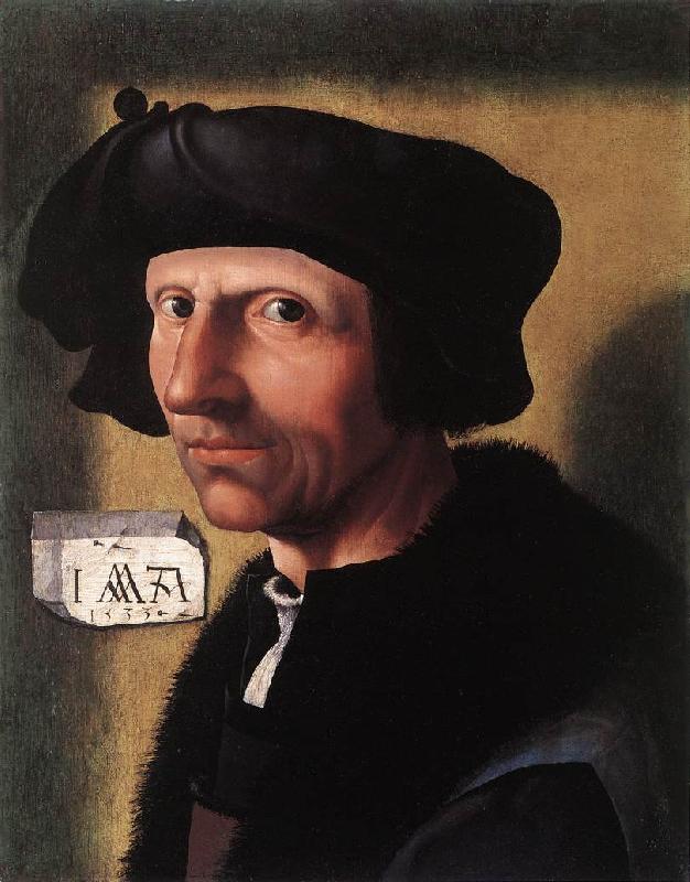 CORNELISZ VAN OOSTSANEN, Jacob Self-Portrait dfgd oil painting image